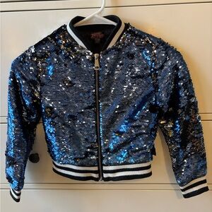 JoJo Siwa Blue Sequin Kids Jacket